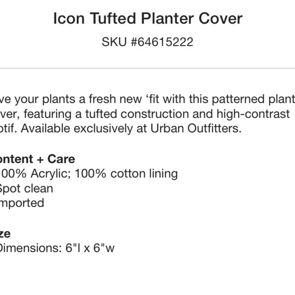 • uo tuft pink flower planter • - Picture 2 of 3